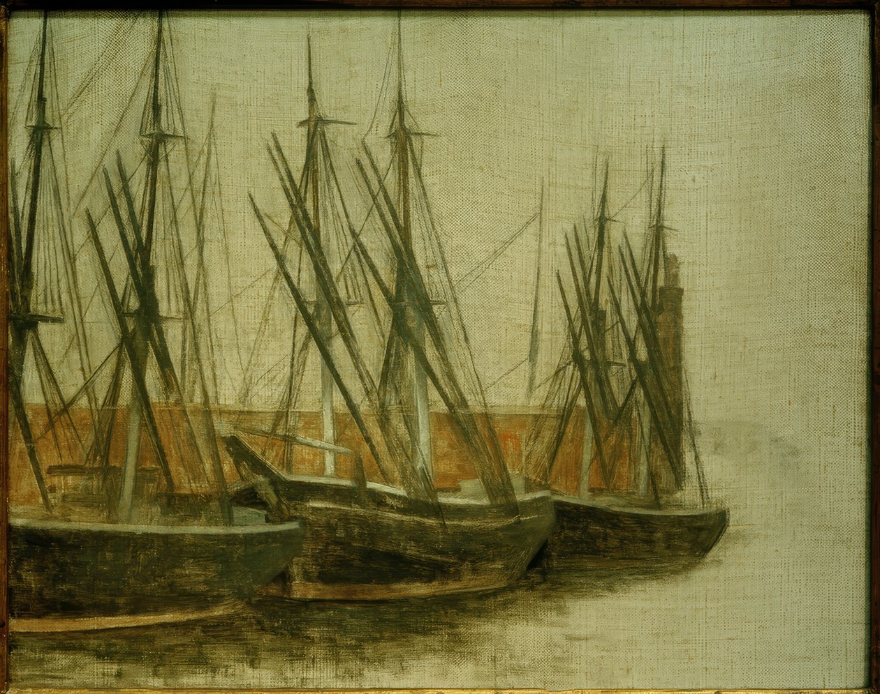 Christianshavns Kanal autorstwa Vilhelm Hammershoi