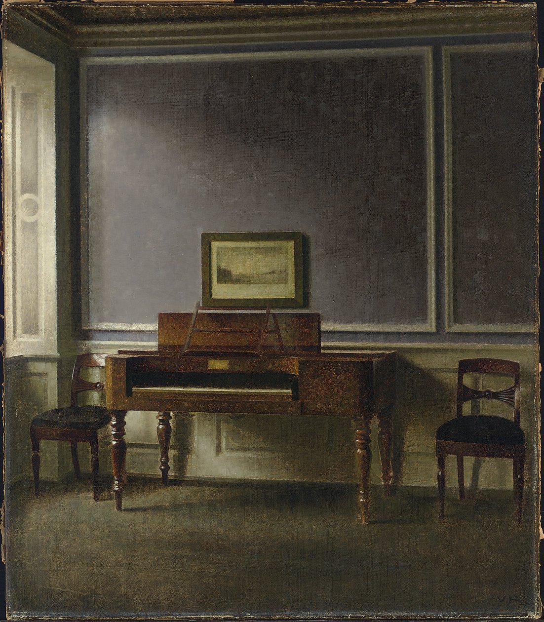 Stary fortepian. Strandgade 30 (Stary fortepian. Strandgade 30) autorstwa Vilhelm Hammershoi