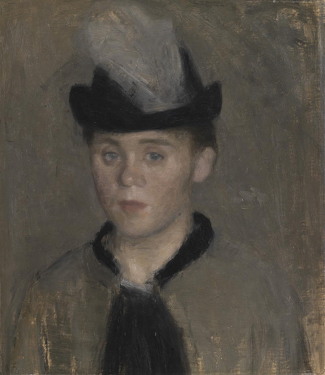 Ida Ilsted, narzeczona artysty. Naszkicować autorstwa Vilhelm Hammershøi