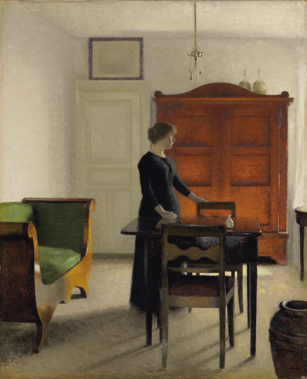 Ida we wnętrzu, 1897 autorstwa Vilhelm Hammershoi