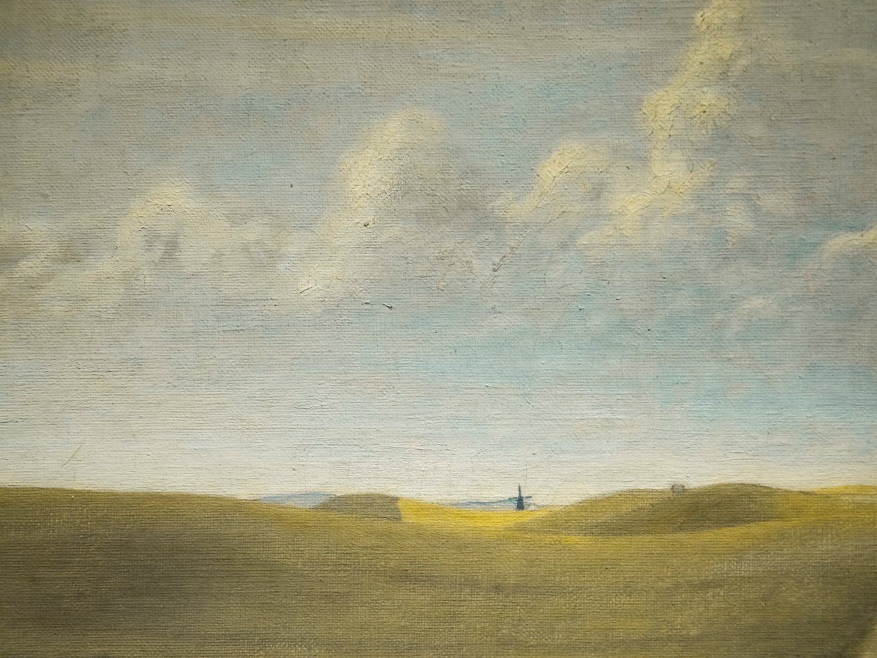 Krajobraz (widok Refsnaes), detal autorstwa Vilhelm Hammershoi