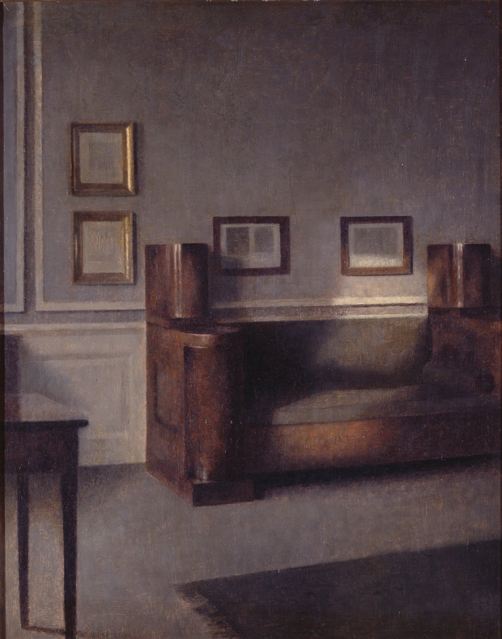 Wnętrze autorstwa Vilhelm Hammershøi