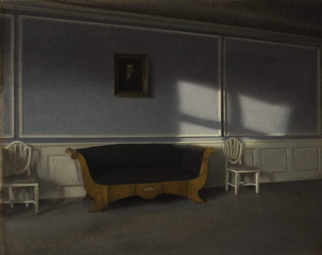 Słońce w Saloniku III, ok. 1905 autorstwa Vilhelm Hammershoi