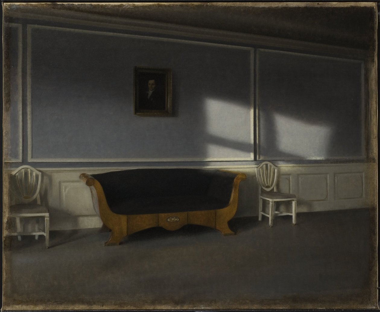 Światło słoneczne w salonie III autorstwa Vilhelm Hammershøi
