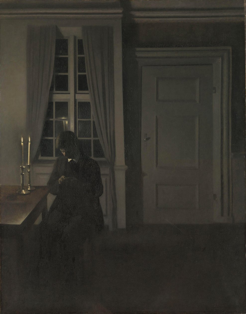 Kolekcjoner monet, 1904 autorstwa Vilhelm Hammershoi