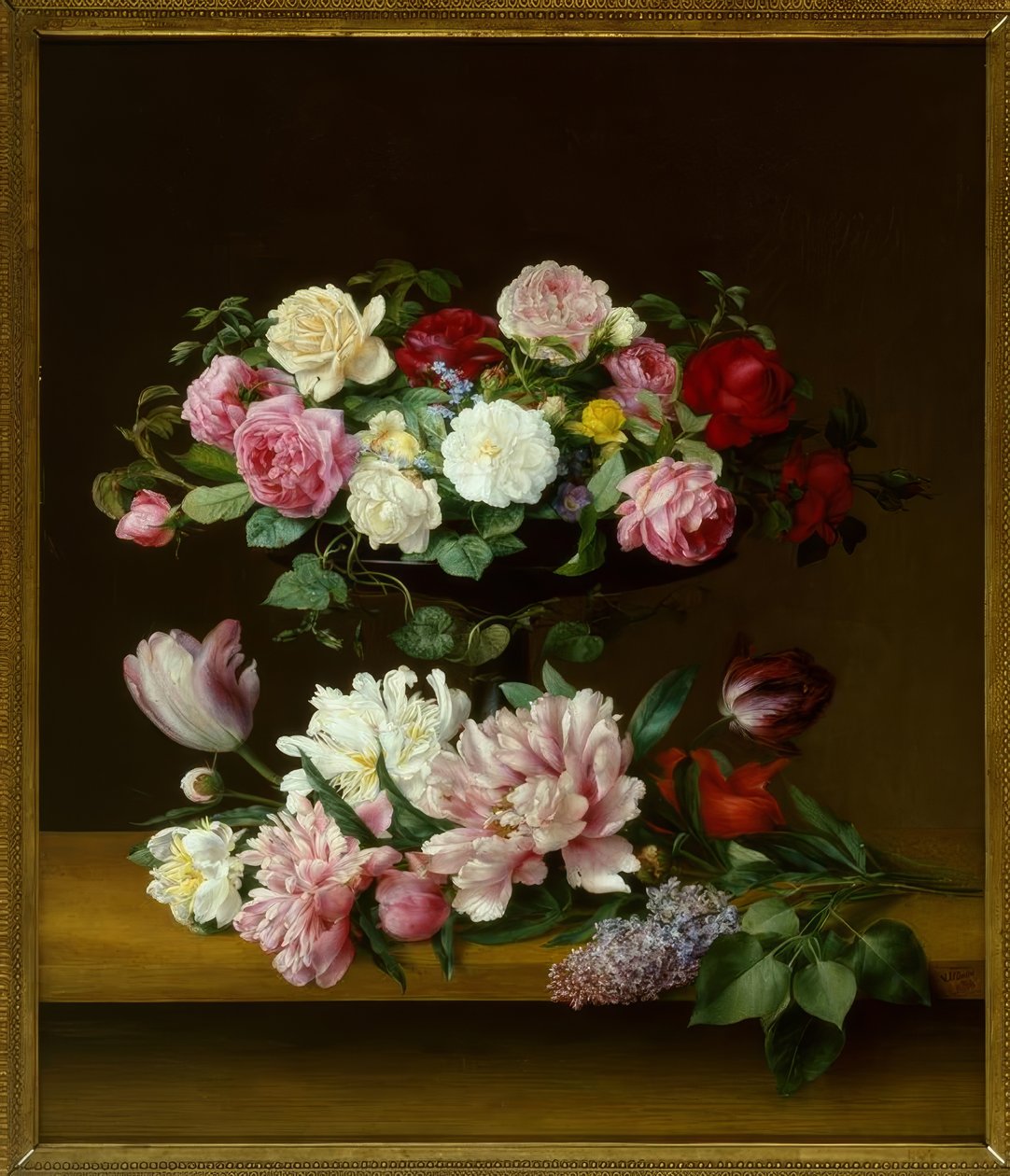 V.J.Hoyer, Martwa natura z kwiatami autorstwa Vilhelm Julius Hoyer