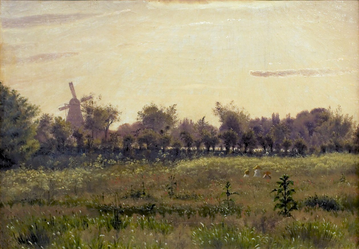 Łąka przy domu artysty na Farimagsvej autorstwa Vilhelm Kyhn