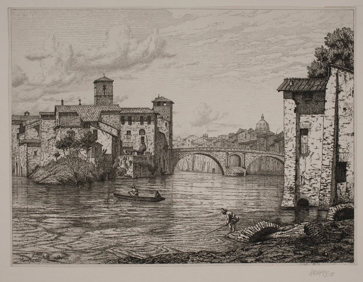 Wyjdź, zobacz Ponte Rotto i Rom autorstwa Vilhelm Kyhn