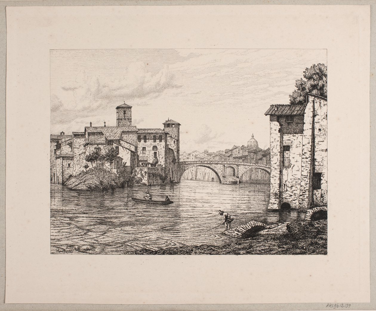 Wyjdź, zobacz Ponte Rotto i Rom autorstwa Vilhelm Kyhn