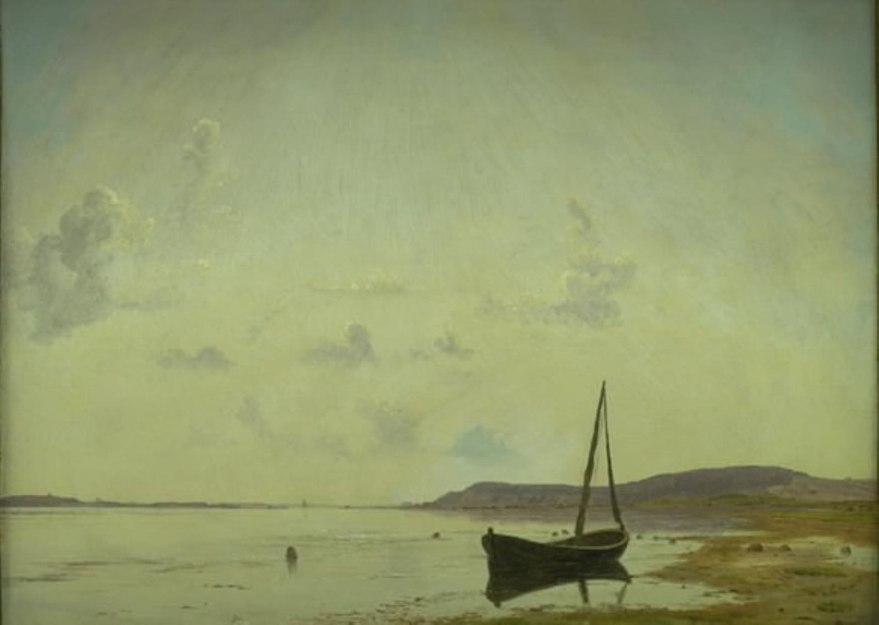 Wybrzeże w Frederiksund. Naszkicować autorstwa Vilhelm Kyhn