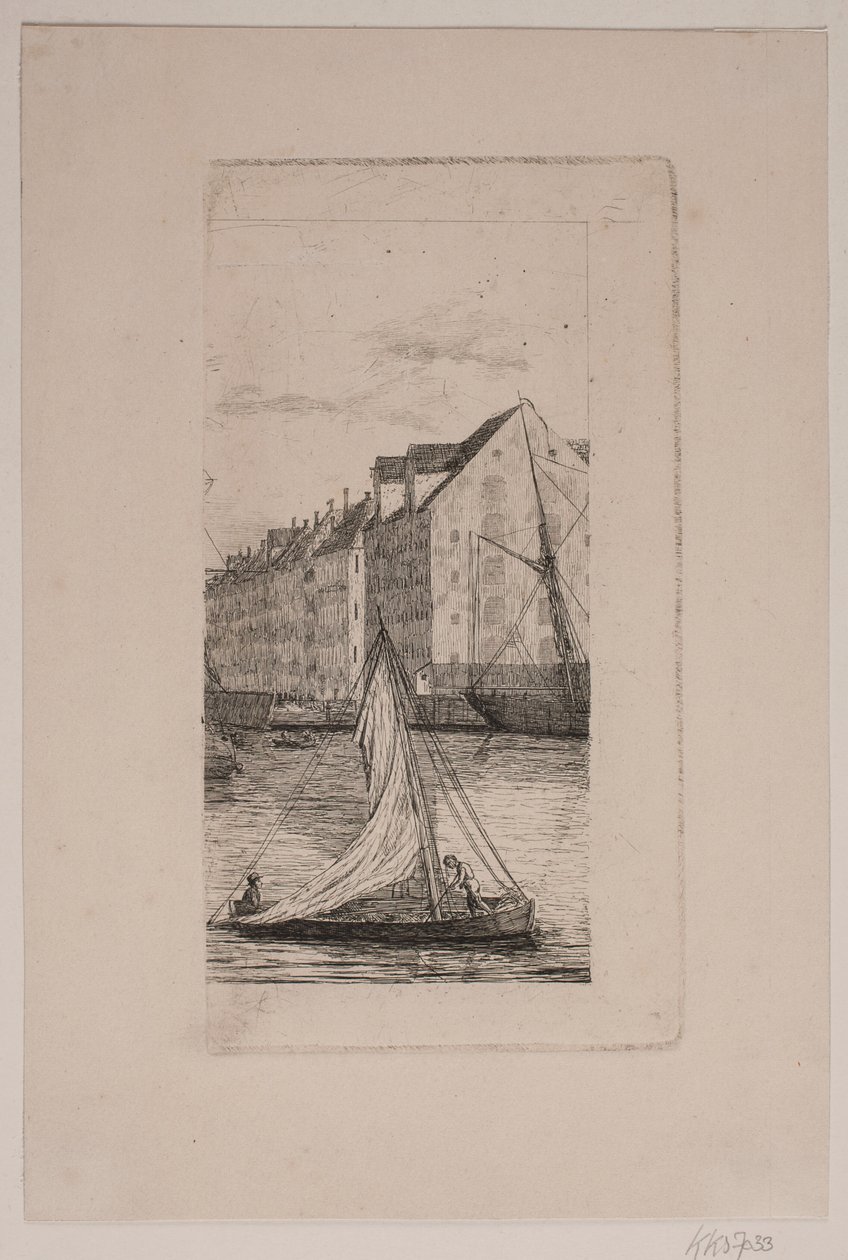 Poza kanałem Nyhavn autorstwa Vilhelm Kyhn
