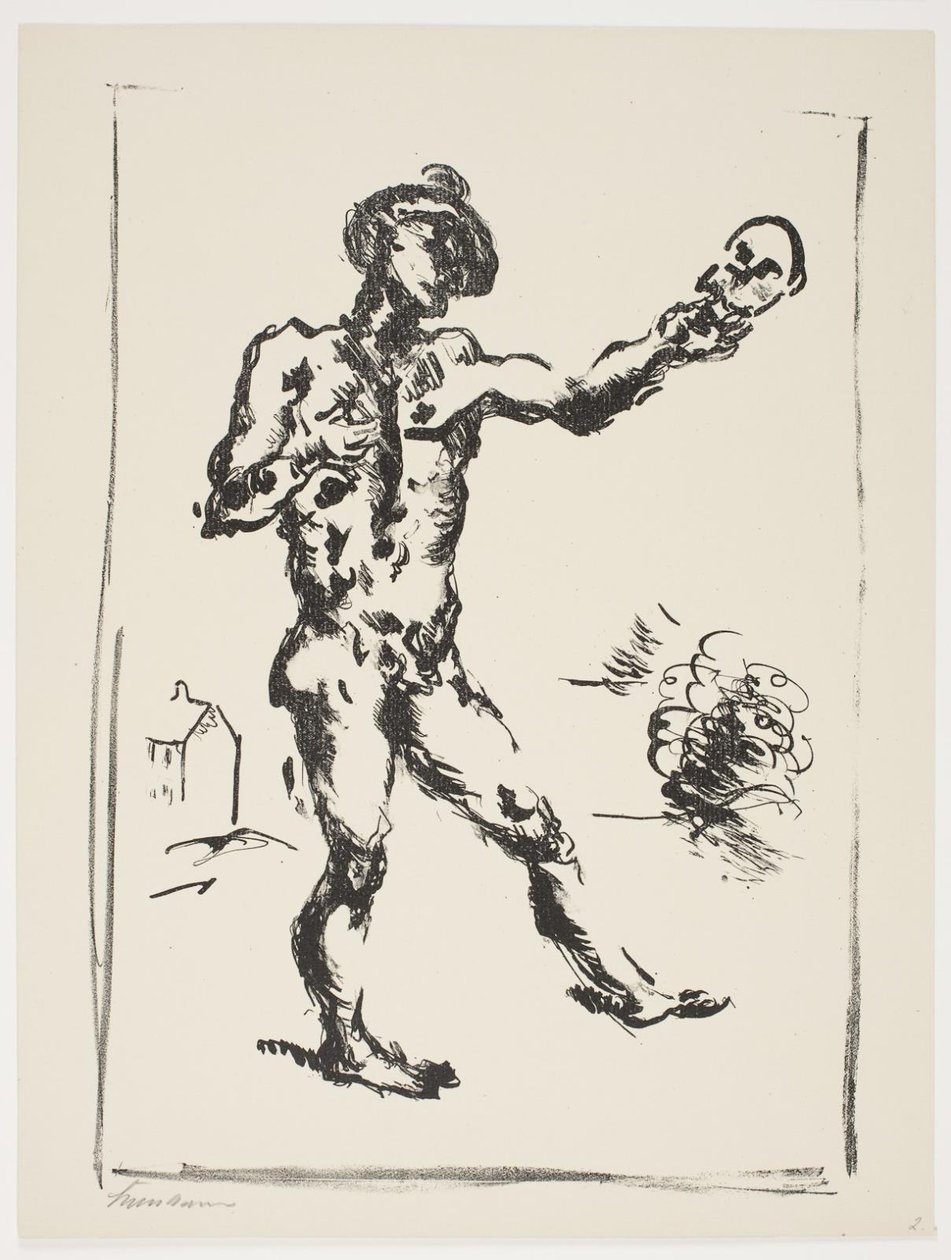 Arkusz z „Klingens Kunstnermappe nr 2” autorstwa Vilhelm Lundstrøm