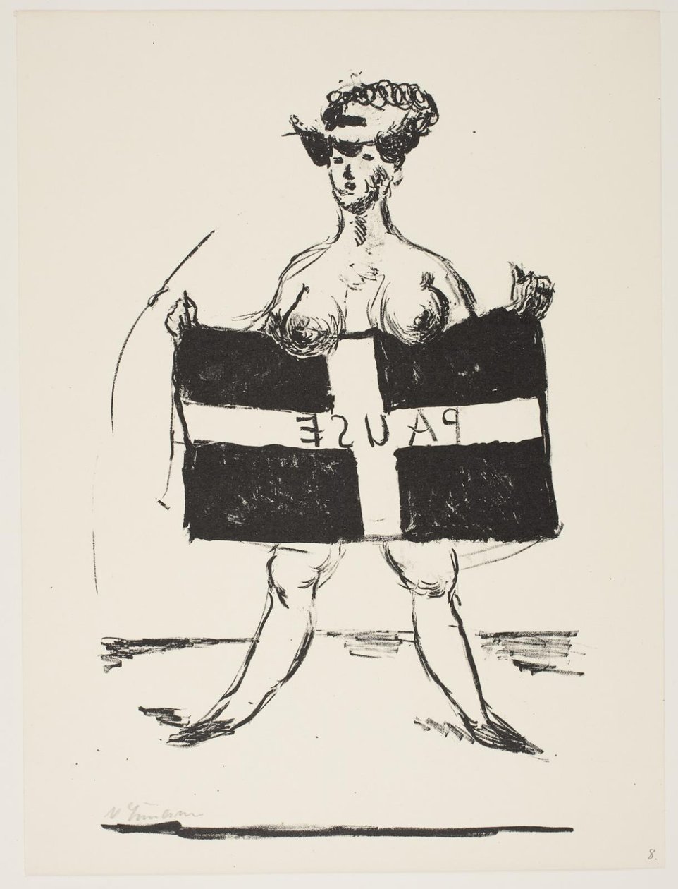 Arkusz z „Klingens Kunstnermappe nr 2” autorstwa Vilhelm Lundstrøm