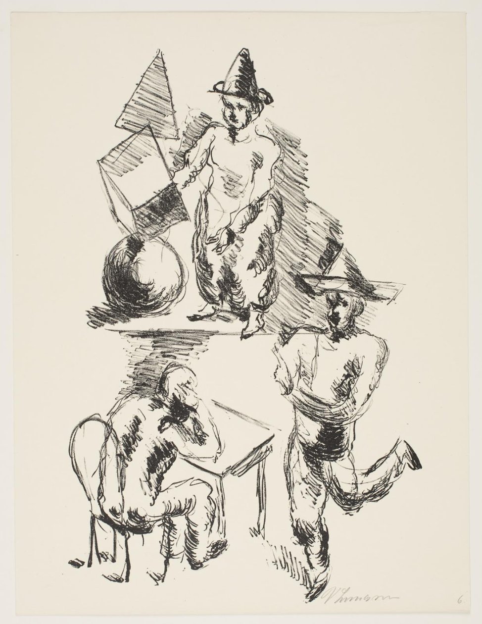 Arkusz z „Klingens Kunstnermappe nr 2” autorstwa Vilhelm Lundstrøm