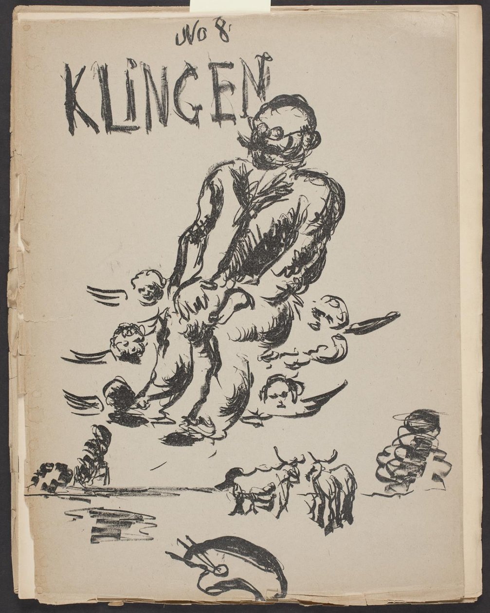 Okładka do Klingen, tom. III, nr 8 autorstwa Vilhelm Lundstrøm