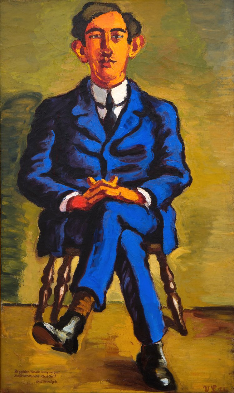 Portret poety Emila Bønnelycke autorstwa Vilhelm Lundstrøm