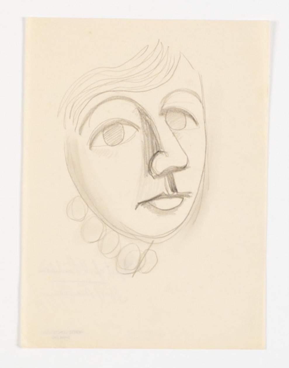 Portret córki artysty, Dorte Lundstrøm, w trzech czwartych profil po prawej autorstwa Vilhelm Lundstrøm