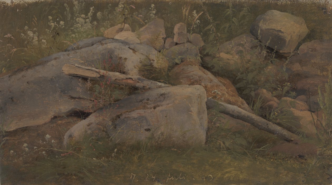 Badanie stosu kamieni autorstwa Vilhelm Petersen
