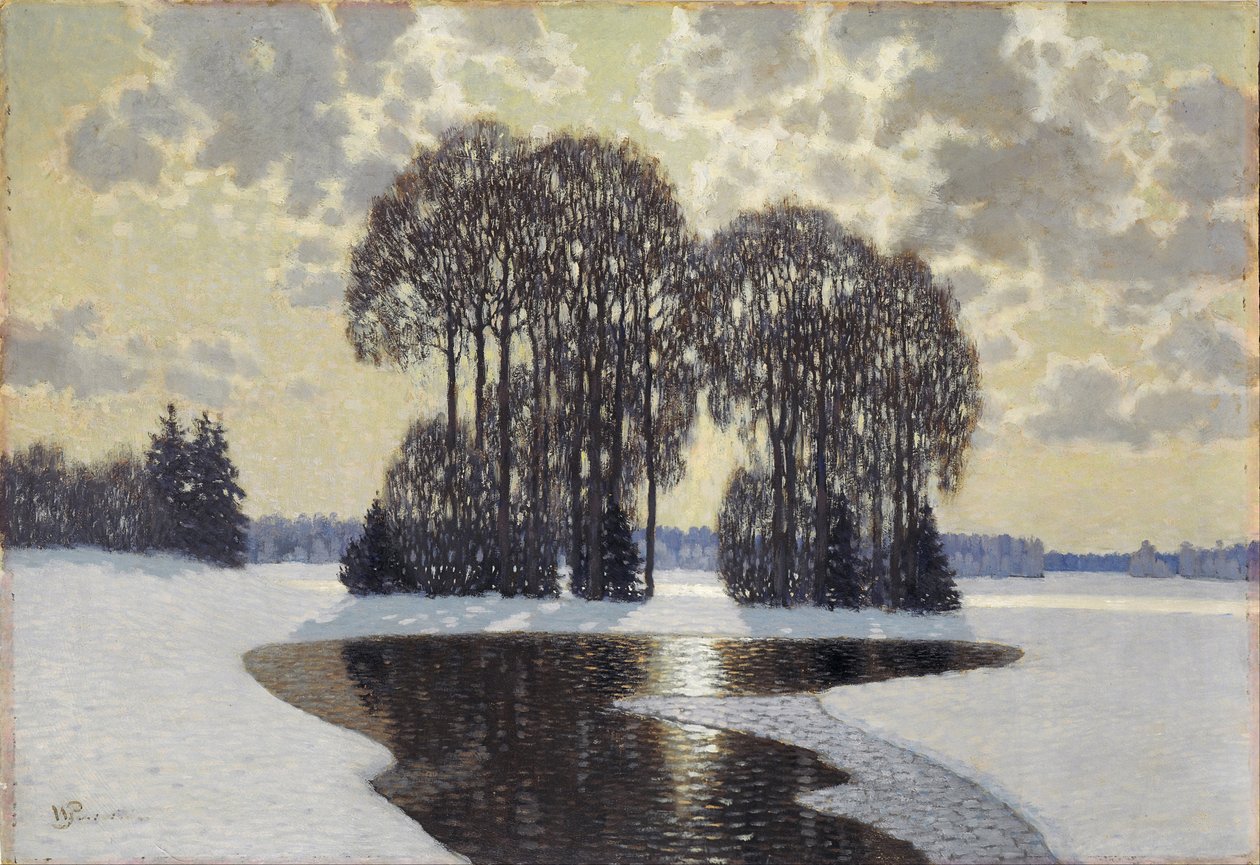 Zima, ok. 1910 autorstwa Vilhelms Purvitis