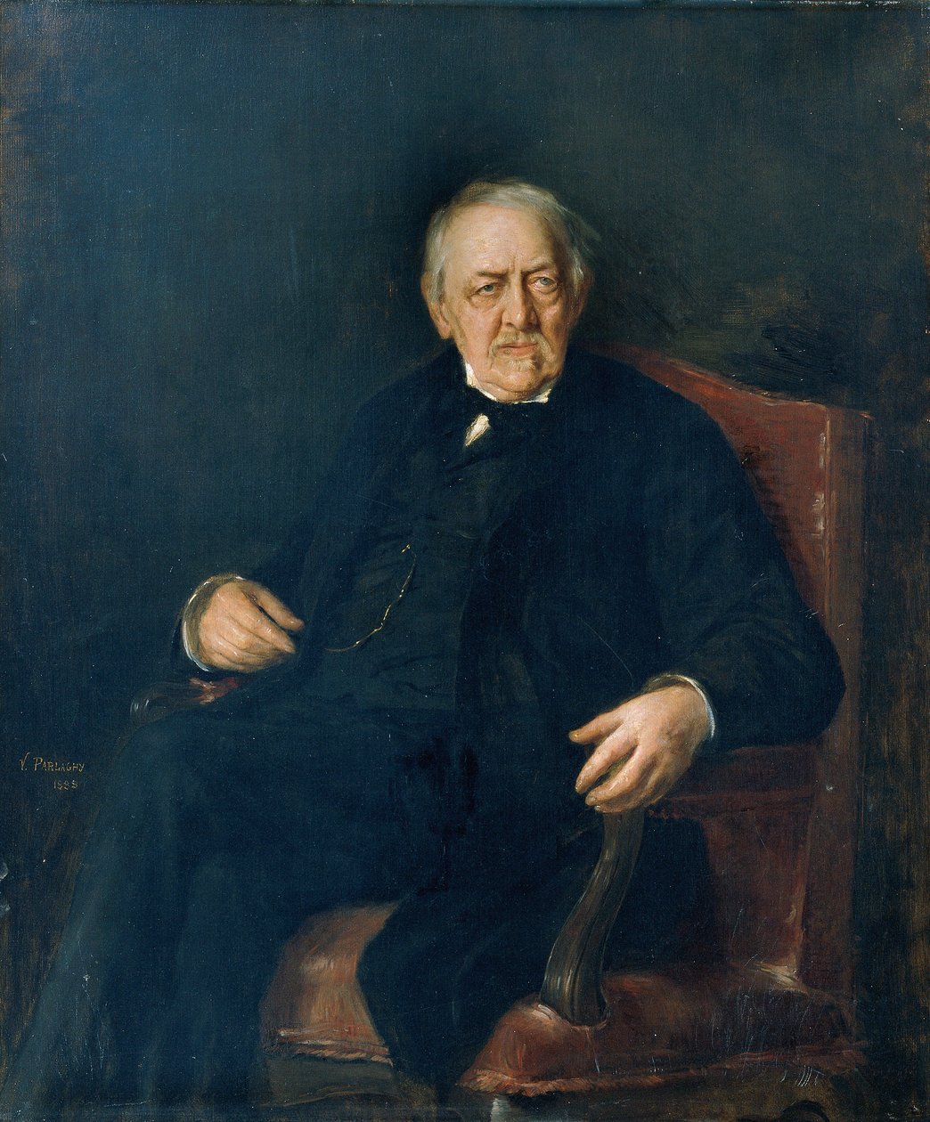 Poeta Eduard von Bauernfeld autorstwa Vilma Parlaghi Brachfeld