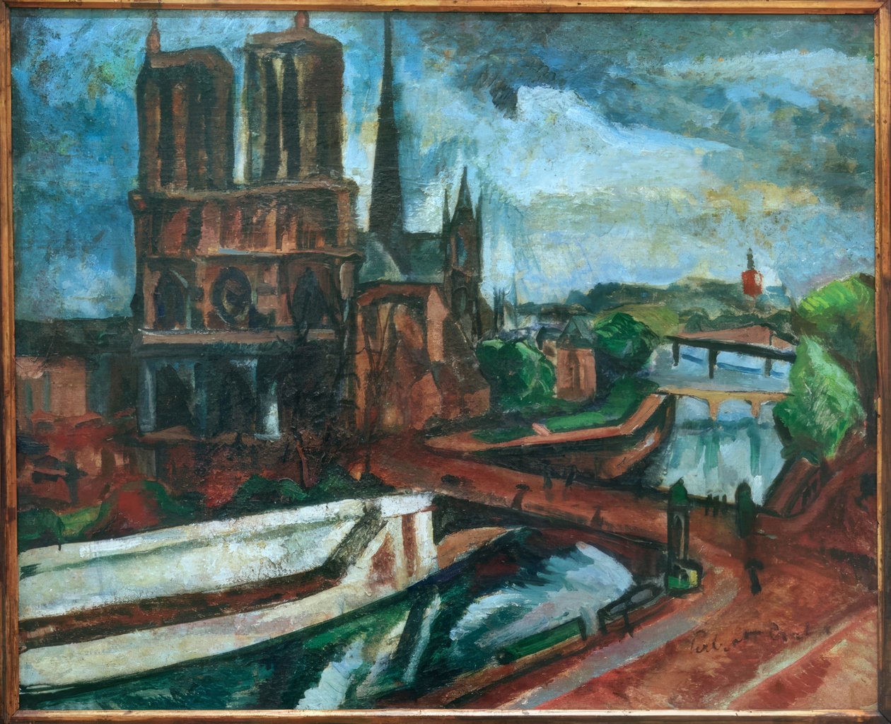 Notre Dame w Paryżu autorstwa Vilmos Perlrott-Csaba