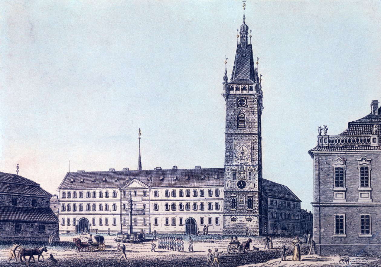 Nowy Ratusz, ok.1830 autorstwa Vincenc Morstadt