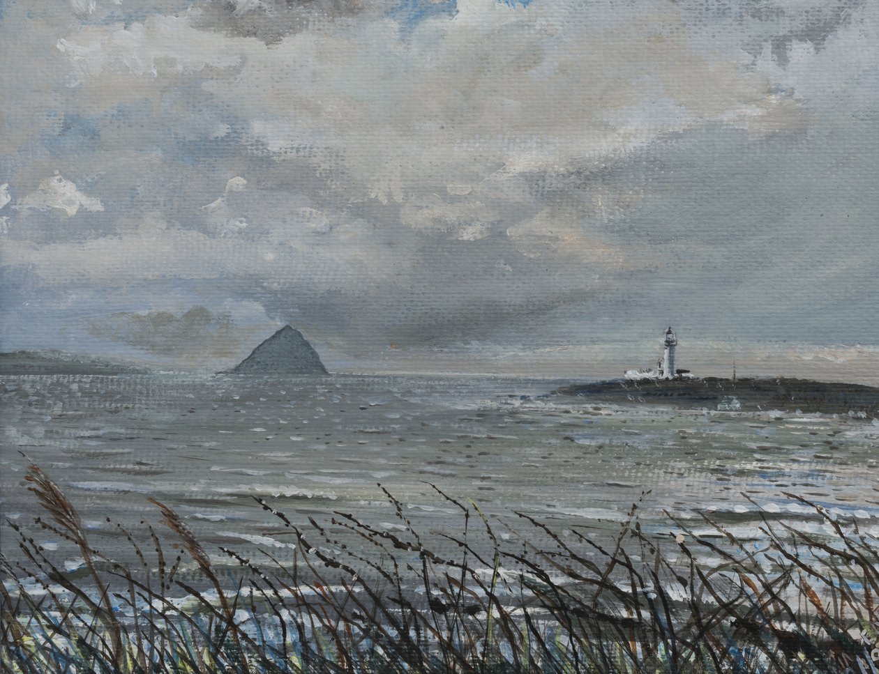 Ailsa Craig z Arran, 2007, (akryl na płótnie) autorstwa Vincent Alexander Booth
