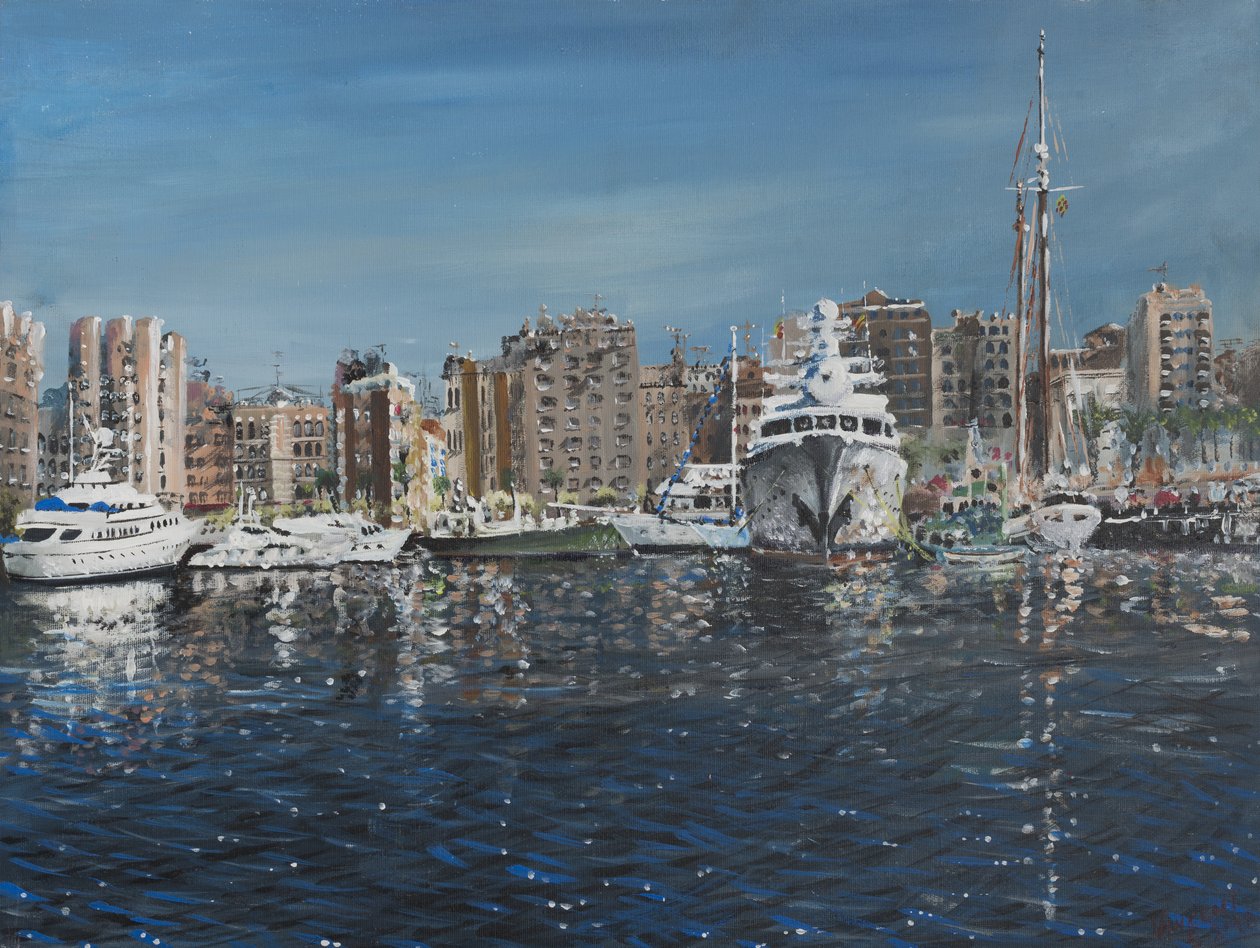 Barcelona, 1998, (akryl na płótnie) autorstwa Vincent Alexander Booth