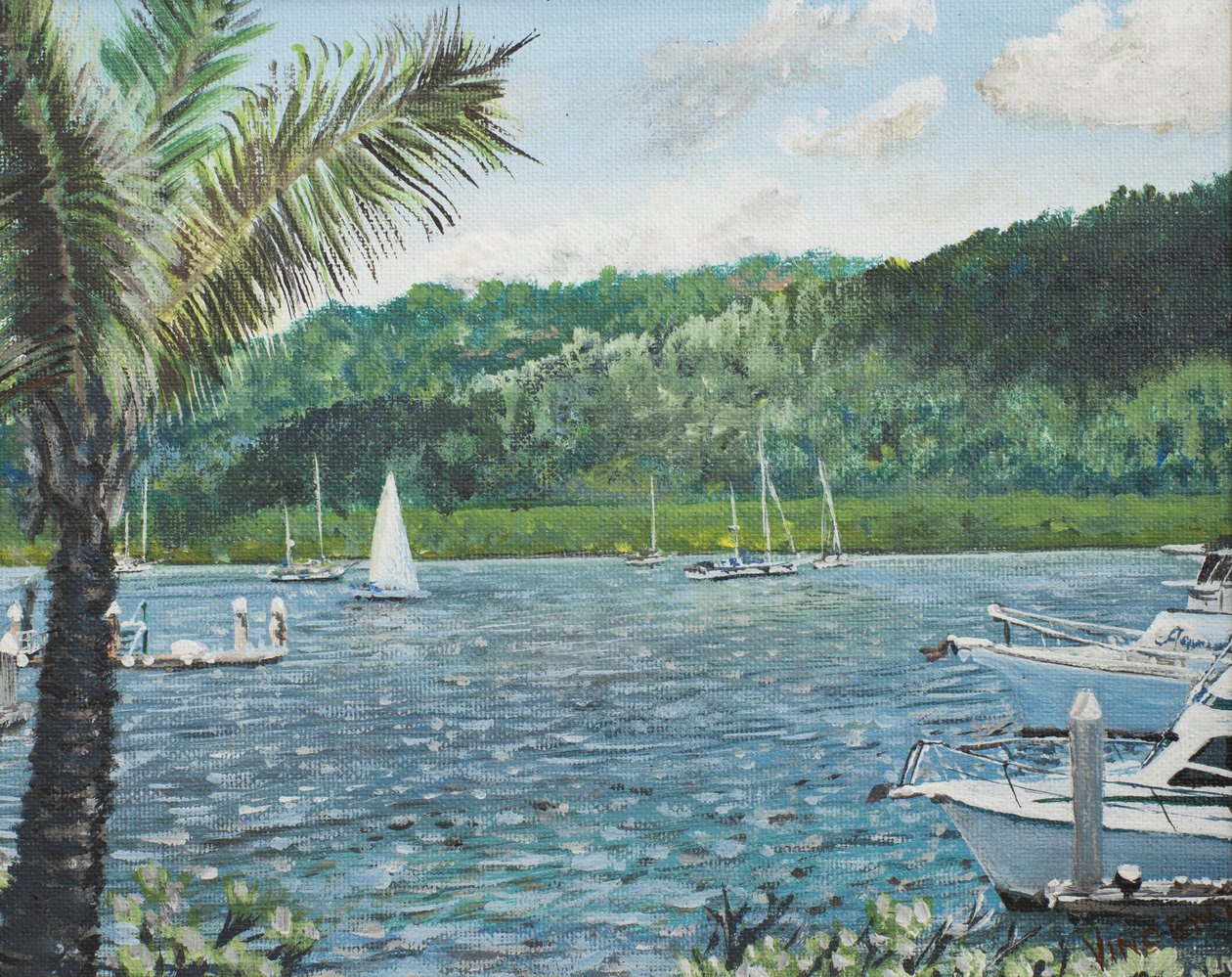 Cairns, Australia,1998, (akryl na płótnie) autorstwa Vincent Alexander Booth
