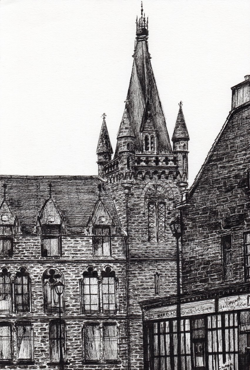 Cupar, 2007, (tusz na papierze) autorstwa Vincent Alexander Booth