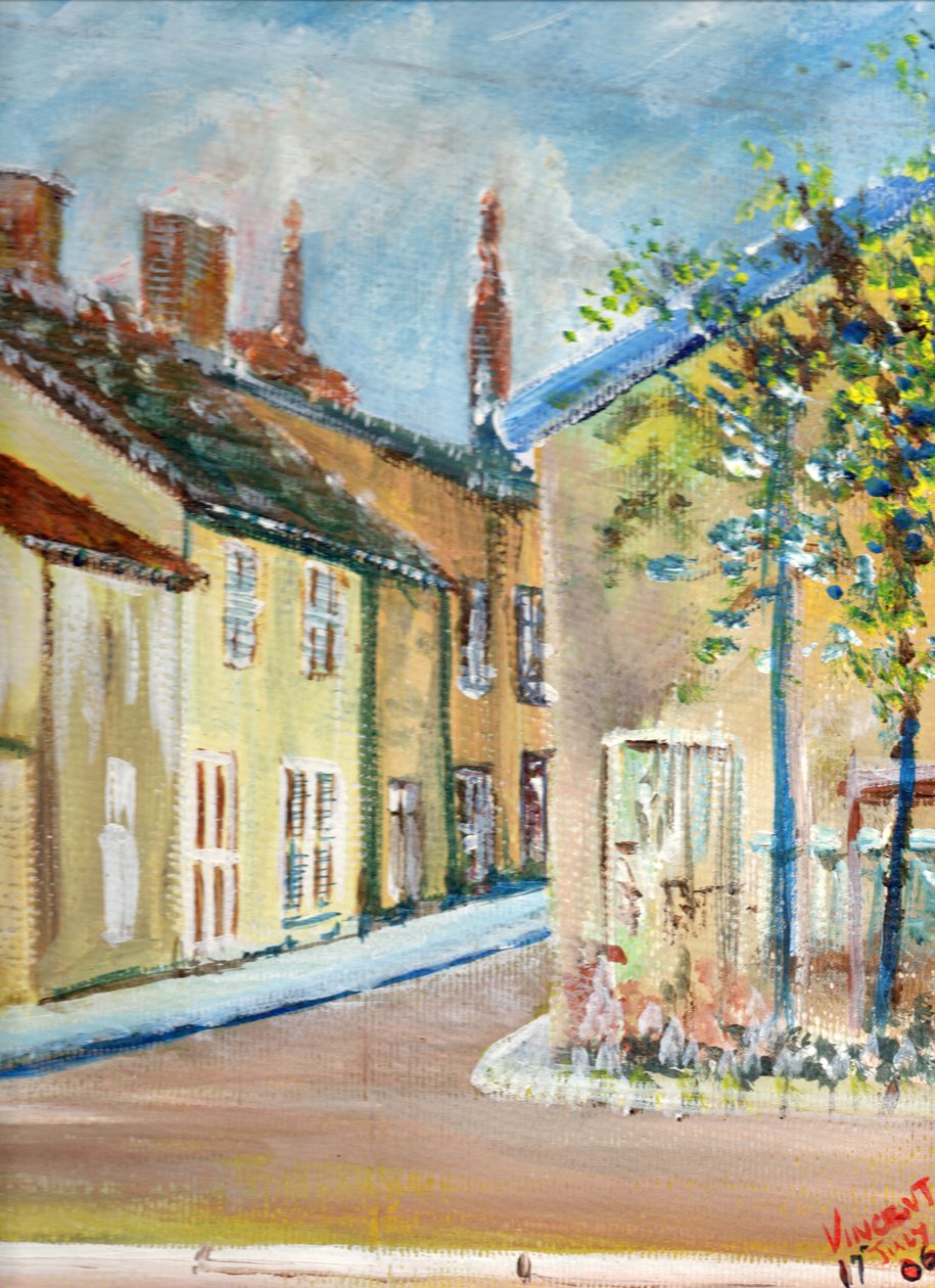 Laignes, Francja, 2006, (akryl na płótnie) autorstwa Vincent Alexander Booth