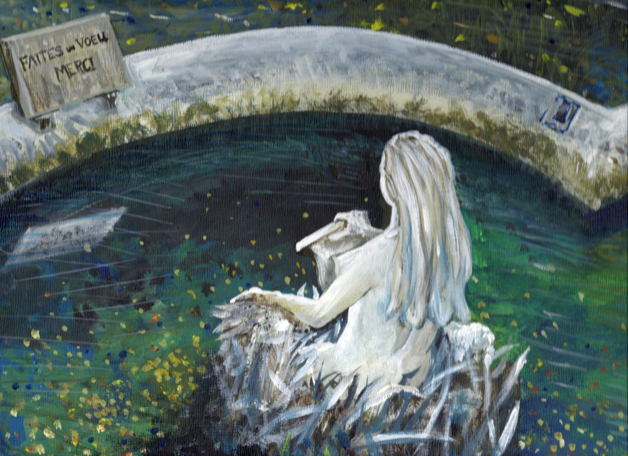 Syrenka z Laignes, 2006, (akryl na płótnie) autorstwa Vincent Alexander Booth