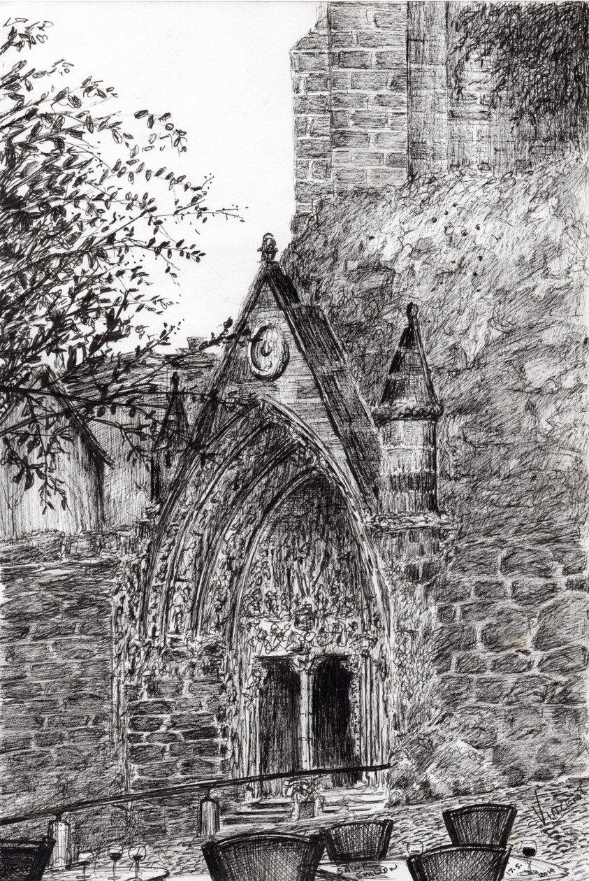 Saint Emilion, 2010, (tusz na papierze) autorstwa Vincent Alexander Booth