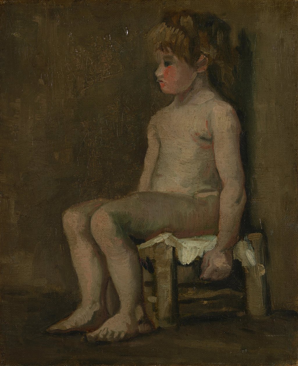 Naga dziewczyna, siedząca autorstwa Vincent van Gogh