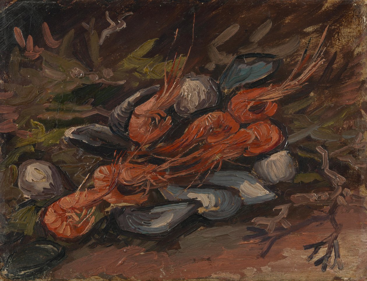 Krewetki i Małże autorstwa Vincent van Gogh