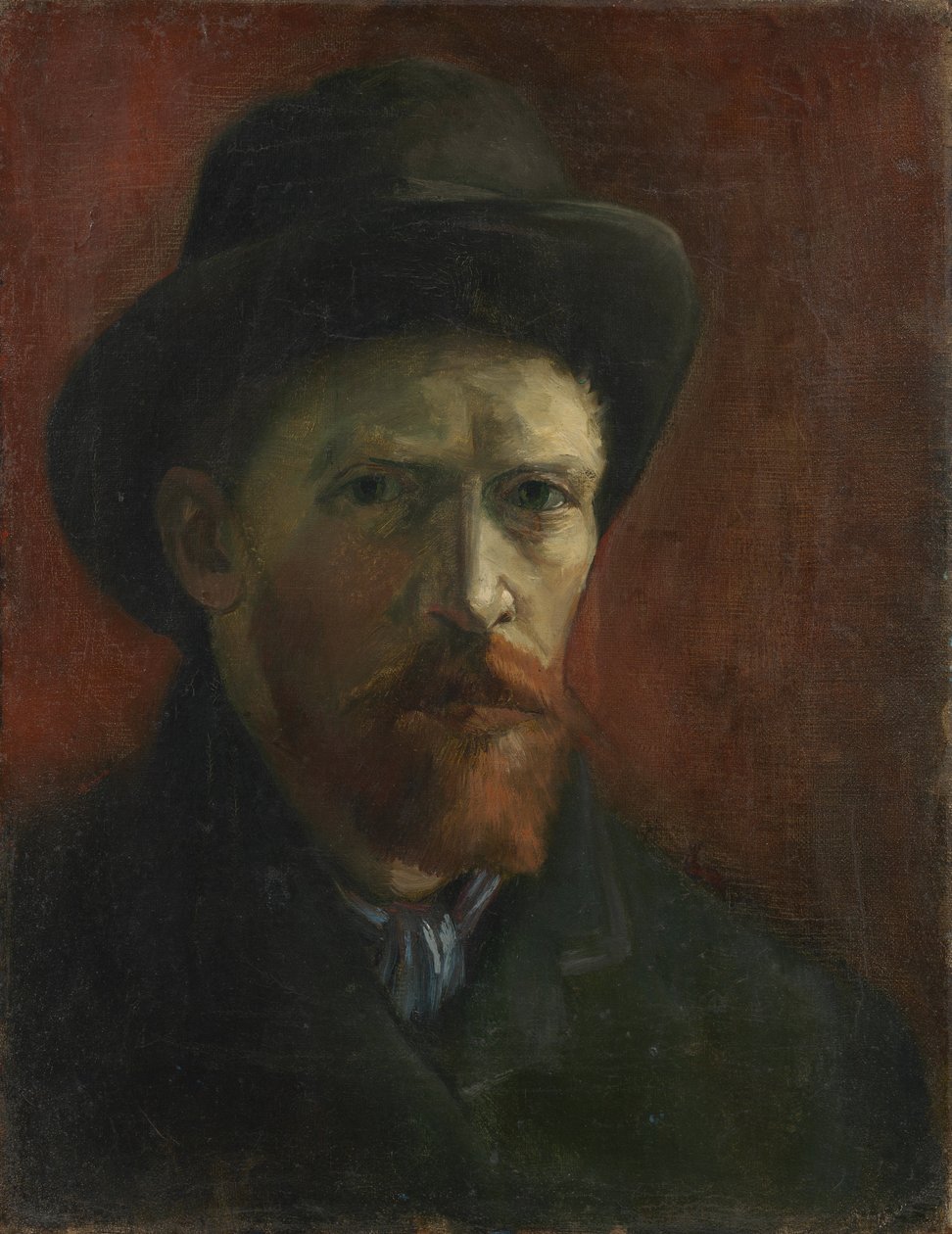 Autoportret z filcowym kapeluszem autorstwa Vincent van Gogh