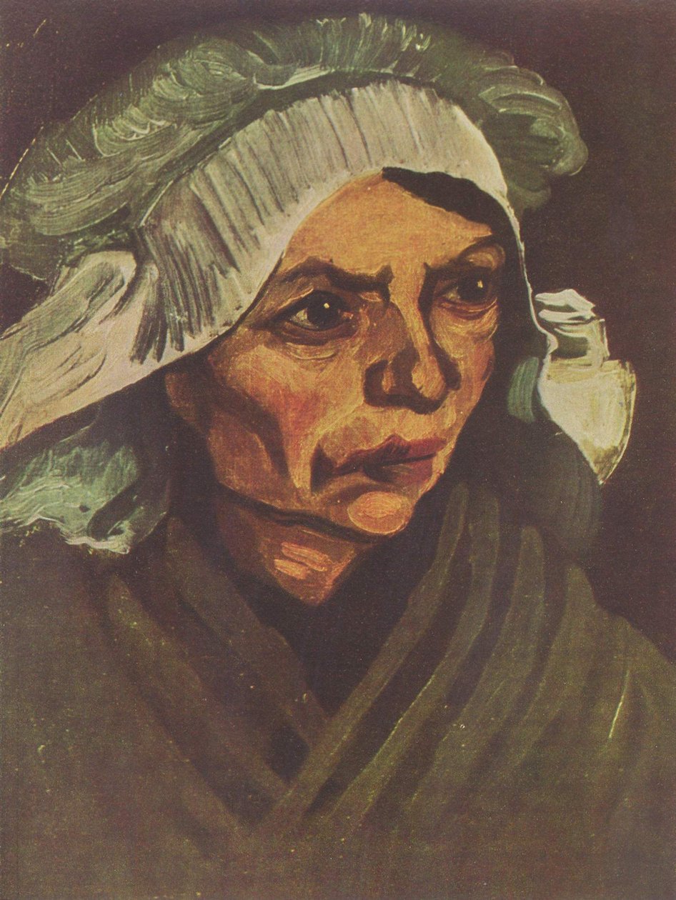 Portret wieśniaczki z białym kapturem autorstwa Vincent van Gogh