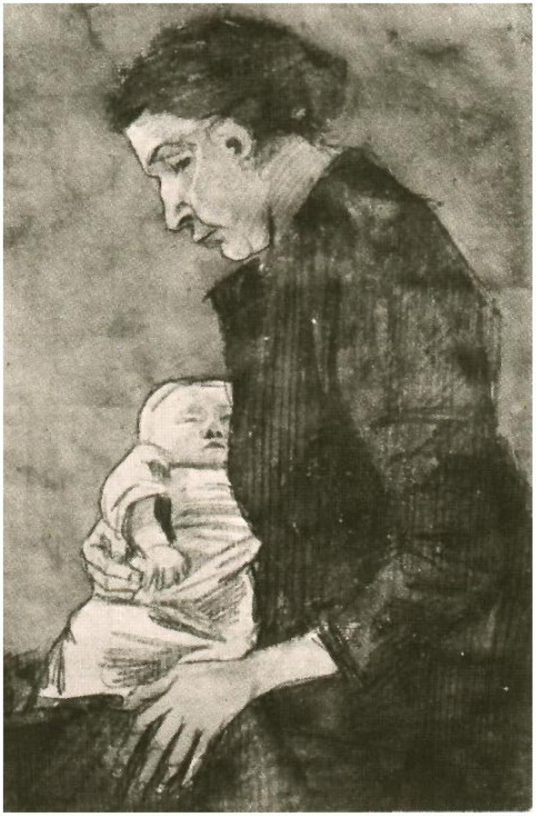 Zobacz karmiące dziecko autorstwa Vincent van Gogh
