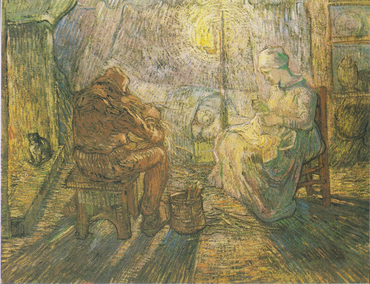 Godzina wieczorna (po prosie) autorstwa Vincent van Gogh