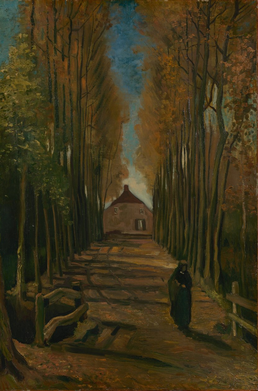 Aleja Topoli Jesienią autorstwa Vincent van Gogh