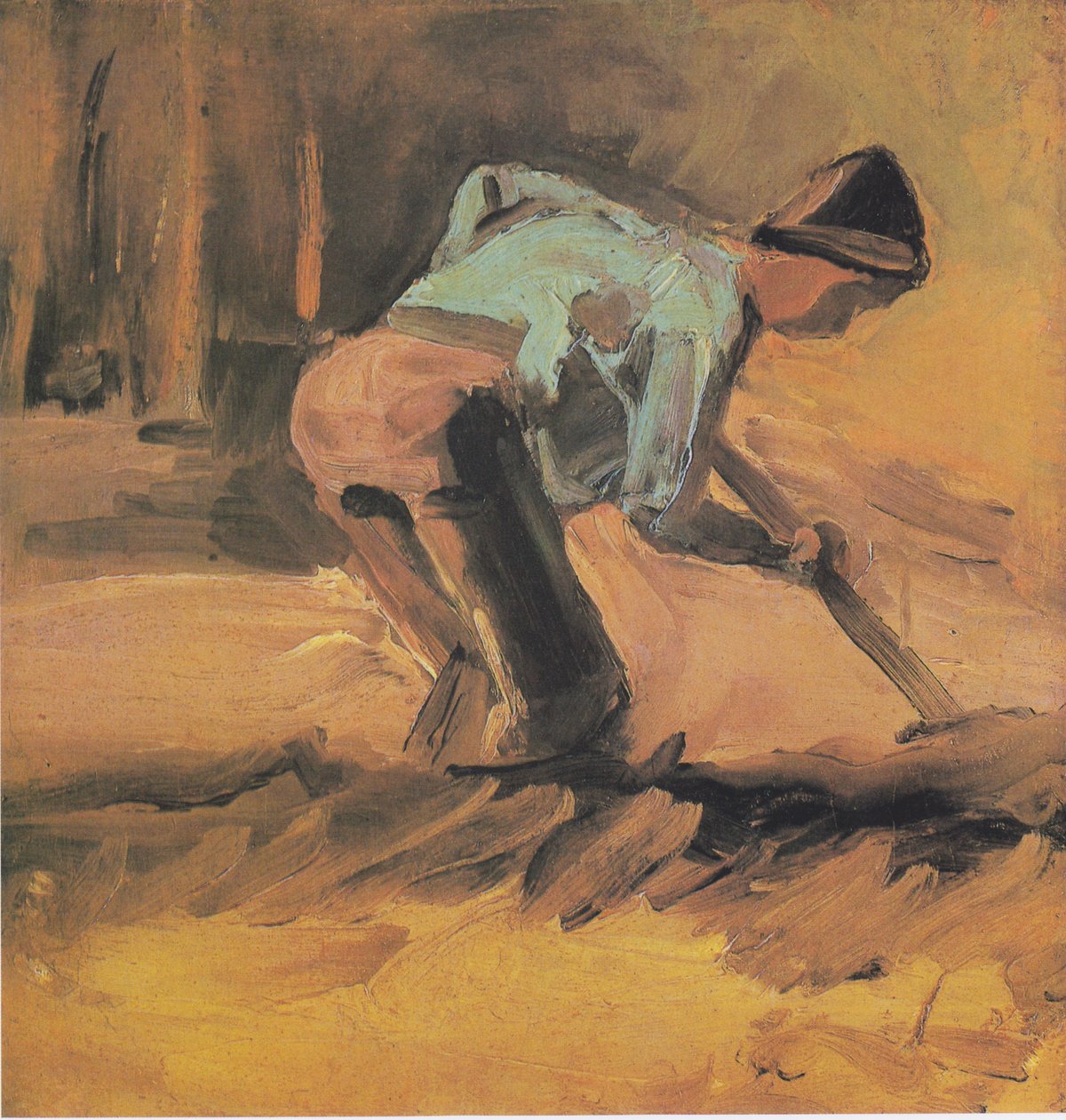Rolnik kopiący autorstwa Vincent van Gogh