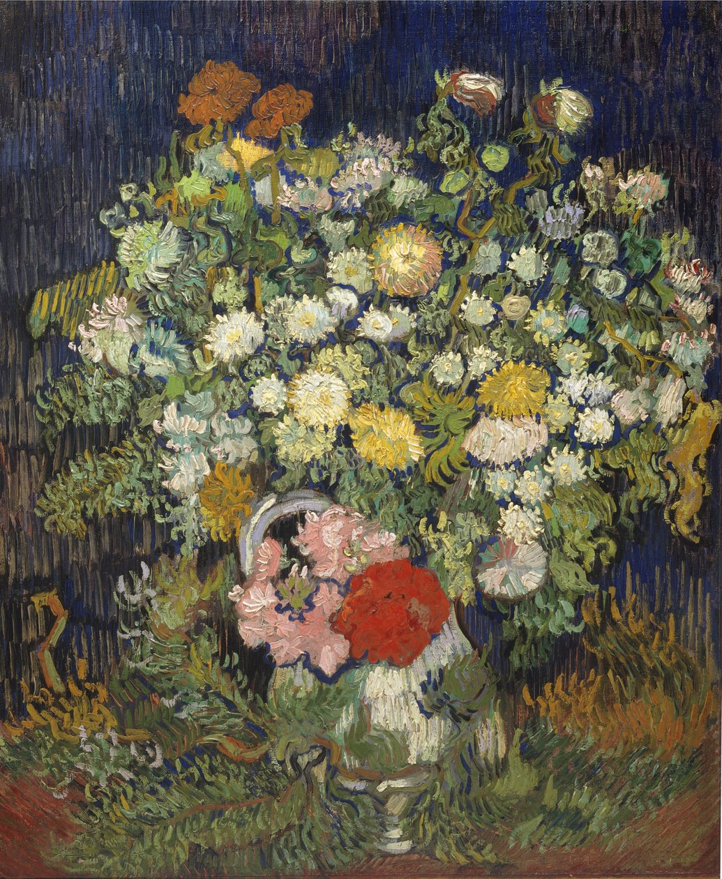 Bukiet kwiatów w wazonie, 1890 autorstwa Vincent van Gogh