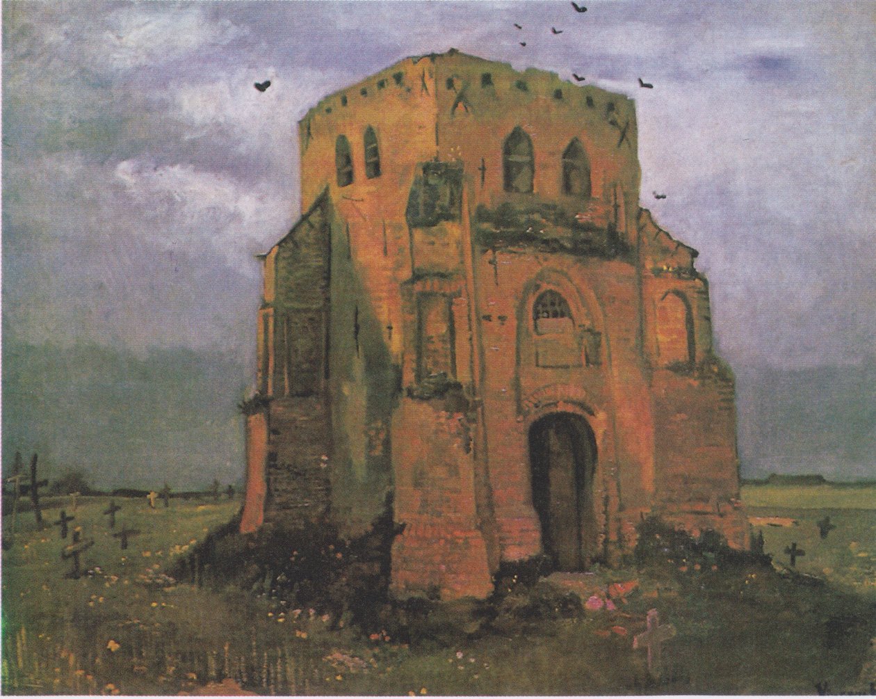Stara wieża cmentarna w Nuenen3 autorstwa Vincent van Gogh