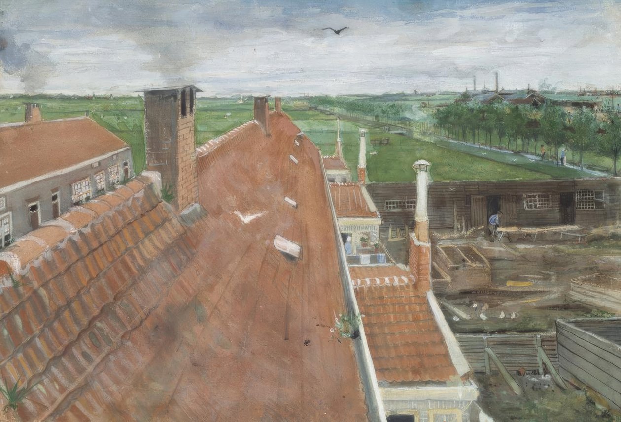 Dachy La Haye autorstwa Vincent van Gogh