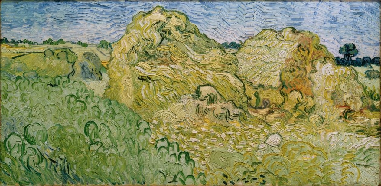 Pole ze stogami siana autorstwa Vincent van Gogh
