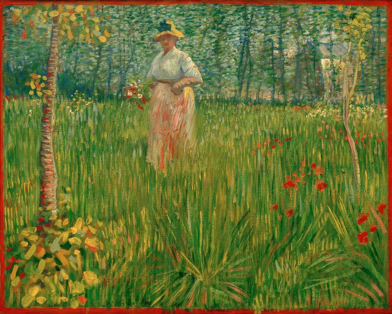 Kobieta w ogrodzie autorstwa Vincent van Gogh