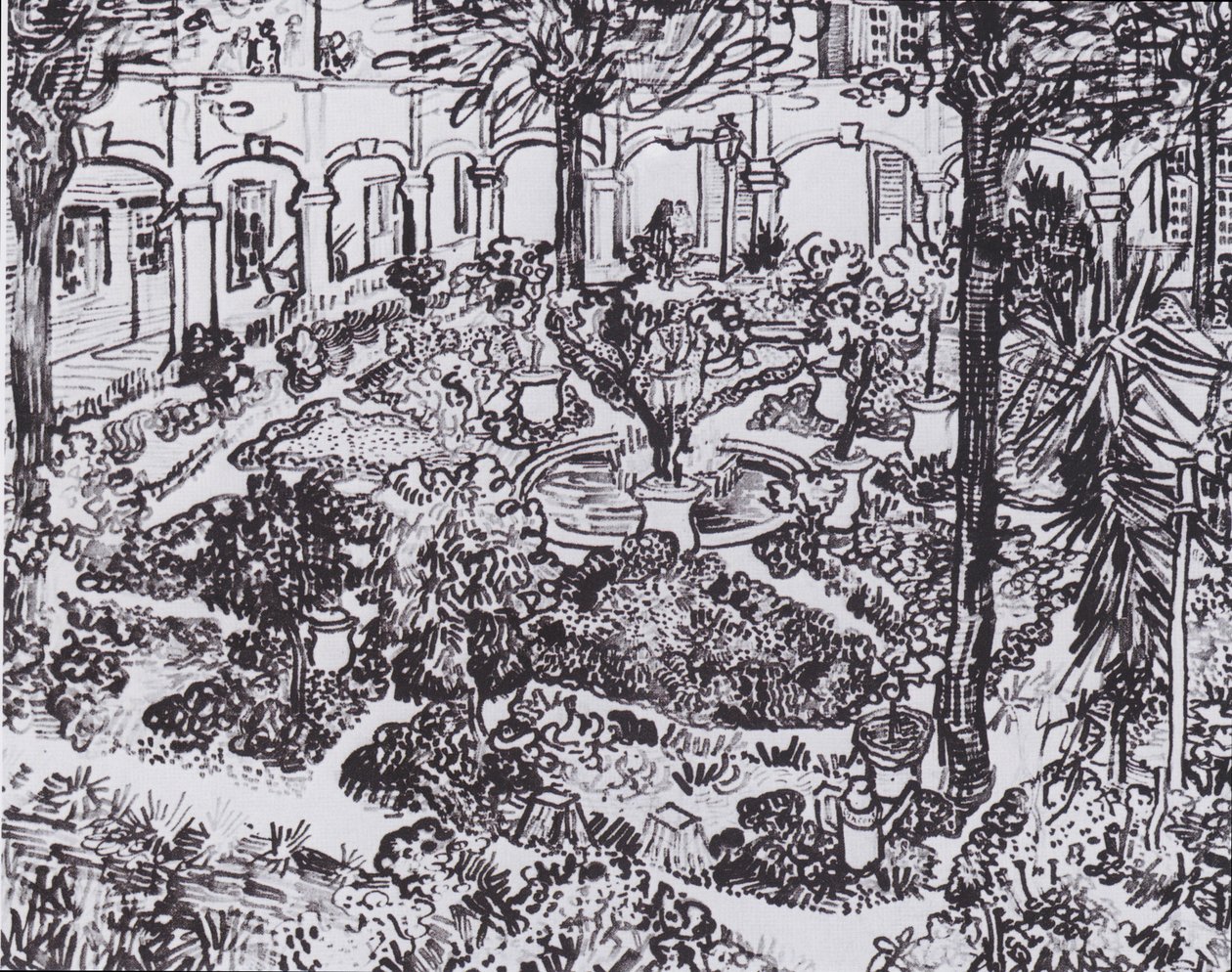Ogród szpitala w Arles autorstwa Vincent van Gogh