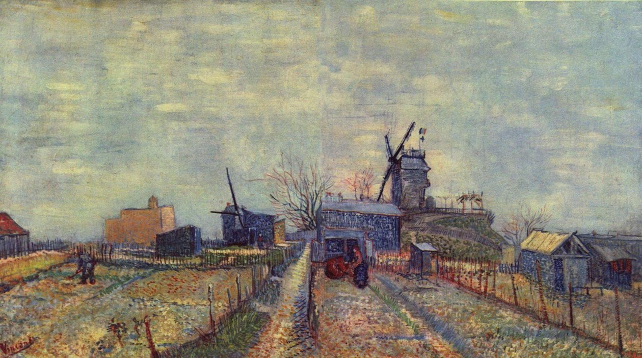 Ogrody warzywne na Montmartre autorstwa Vincent van Gogh