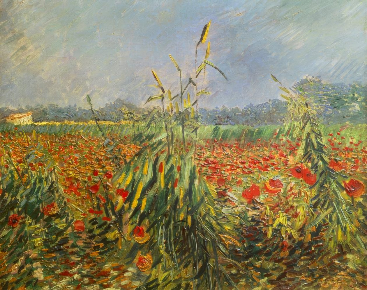 Zielone łodygi kukurydzy autorstwa Vincent van Gogh