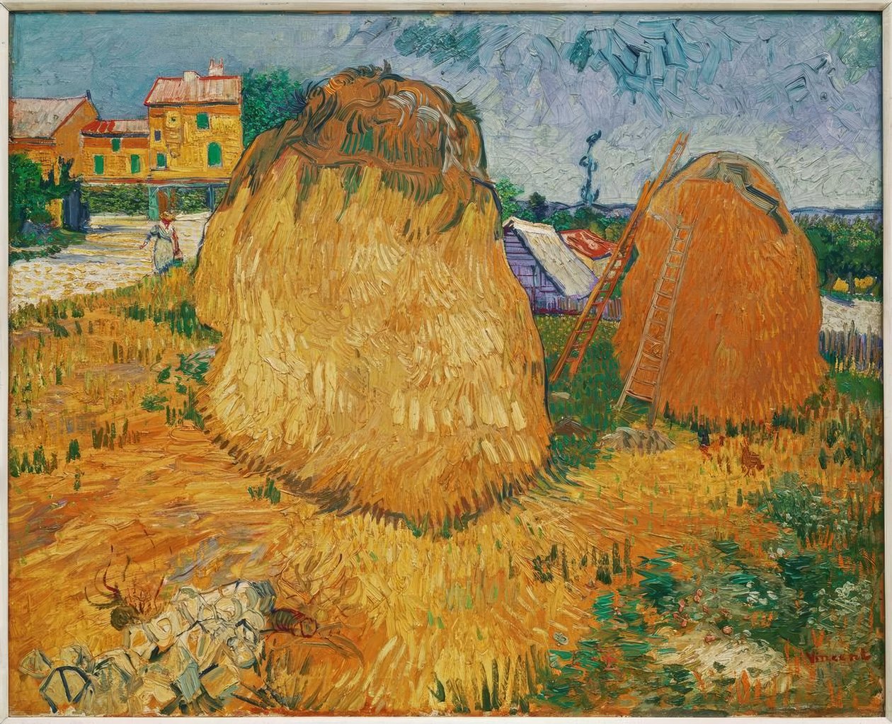 Stogi siana w Prowansji autorstwa Vincent van Gogh